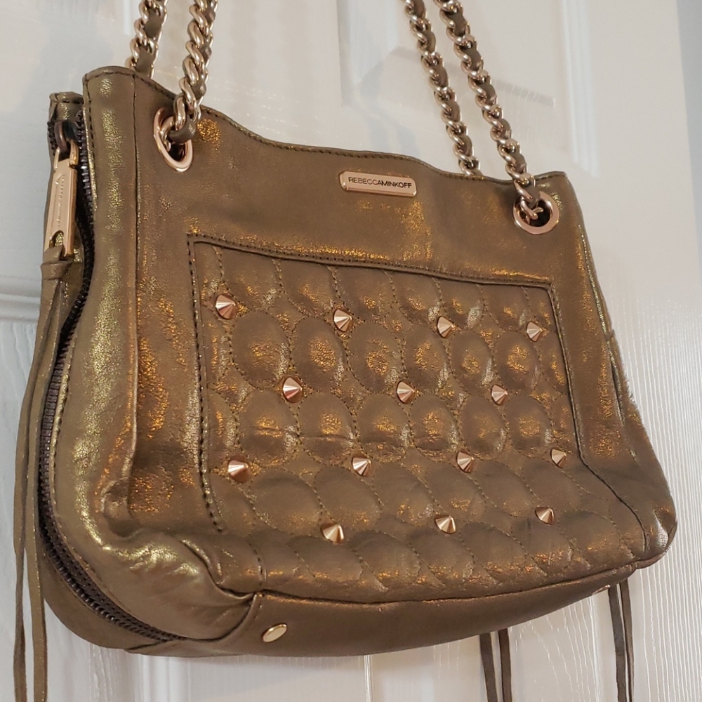 Rebecca Minkoff Copper Studded Affair Swing Bag - Picture 2 of 16